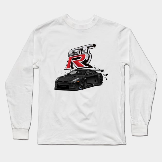 Nissan Gtr r35 Long Sleeve T-Shirt by aimey